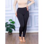 Calça Legging Suplex Flanelada Preto