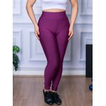 Calça Legging Fitness Suplex Roxo Uva