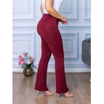 Calça Flare Feminina Boca De Sino Bailarina Cintura Alta Bordo