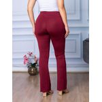 Calça Flare Feminina Boca De Sino Bailarina Cintura Alta Bordo