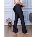 Calça Flare Feminina Boca De Sino Bailarina Cintura Alta Preto