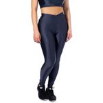 Calça Legging Fitness Cirre 3D Cós Cruzado Chumbo 