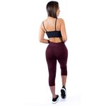 Calça Legging Suplex Corsário Bordô