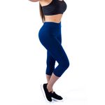 Calça Legging Suplex Corsário Azul Marinho