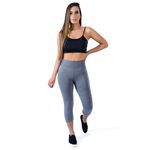 Calça Legging Suplex Corsário Cinza