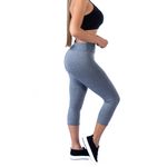 Calça Legging Suplex Corsário Cinza