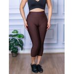 Calça Legging Suplex Corsário Marrom