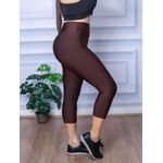 Calça Legging Suplex Corsário Marrom