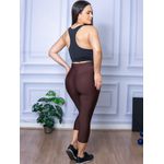 Calça Legging Suplex Corsário Marrom