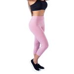 Calça Legging Suplex Corsário Rosa Bebê