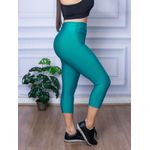 Calça Legging Suplex Corsário Verde Piscina