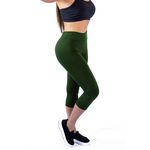 Calça Legging Suplex Corsário Verde Militar