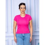 Camiseta Canelada Básica Pink