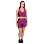 Conjunto Shorts 3D + Top Nadador Marsala