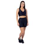 Conjunto Shorts 3D + Top Nadador Preto