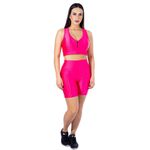 Conjunto Shorts 3D com Bolso + Top Nadador Pink
