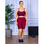 Conjunto Bermuda e Top Alça Bordo