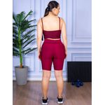 Conjunto Bermuda e Top Alça Bordo