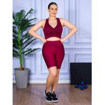 Conjunto Bermuda e Top Nadador Bordo
