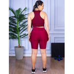 Conjunto Bermuda e Top Nadador Bordo
