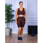 Conjunto Bermuda e Top Nadador Marrom
