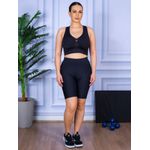Conjunto Bermuda e Top Nadador Preto