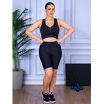 Conjunto Bermuda e Top Nadador Preto