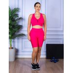 Conjunto Bermuda e Top Nadador Rosa Pink