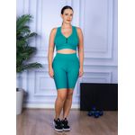 Conjunto Bermuda e Top Nadador Verde Piscina