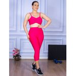 Conjunto Corsário e Top Alça Costa Aberta Rosa Pink