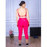 Conjunto Corsário e Top Alça Costa Aberta Rosa Pink