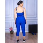 Conjunto Corsário e Top Alça Azul Royal