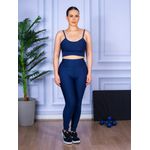 Conjunto Calça Legguing e Top Alça Azul Marinho