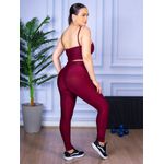 Conjunto Calça Legguing e Top Alça Bordo
