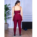 Conjunto Calça Legguing e Top Alça Bordo