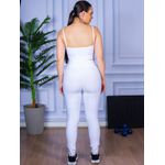 Conjunto Calça Legguing e Top Alça Branco
