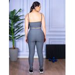 Conjunto Calça Legguing e Top Alça CInza Mescla