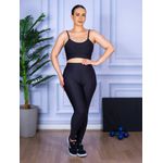 Conjunto Calça Legguing e Top Alça Preto