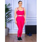 Conjunto Calça Legguing e Top Alça Rosa Pink