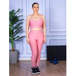 Conjunto Calça Legguing e Top Alça Rosa