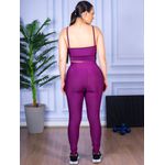 Conjunto Calça Legguing e Top Alça Roxo