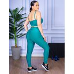 Conjunto Calça Legguing e Top Alça Verde Piscina