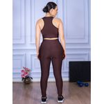 Conjunto Calça Legguing e Top Nadador Suplex Marrom