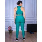Conjunto Calça Legguing e Top Nadador Suplex Verde Piscina