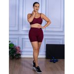 Conjunto Shorts e Top Alça Costa Aberta Suplex Bordo