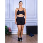 Conjunto Shorts e Top Alça Costa Aberta Suplex Preto