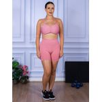 Conjunto Shorts e Top Alça Costa Aberta Suplex Rosa