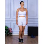 Conjunto Shorts e Top Alça Suplex Branco