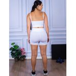 Conjunto Shorts e Top Alça Suplex Branco