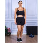 Conjunto Shorts e Top Alça Suplex Preto